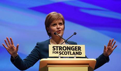 Skotlannin pääministeri Nicola Sturgeon puhui Glasgow’ssa torstaina.