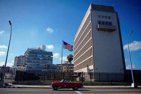 Yhdysvaltojen Kuuban suurlähetystön talo Havannassa marraskuussa 2019.