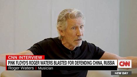 Kuvakaappaus Roger Watersin CNN-haastattelusta.