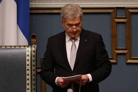 Tasavallan presidentti Sauli Niinistö piti keskiviikkona puheen valtiopäivien avajaisissa. 