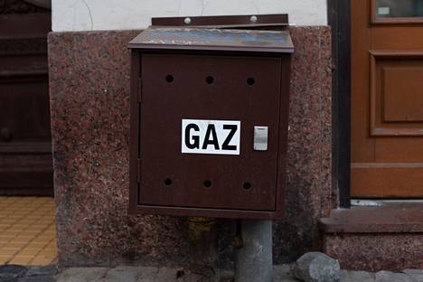 Kaasumittarilaatikko Varsovassa. 
