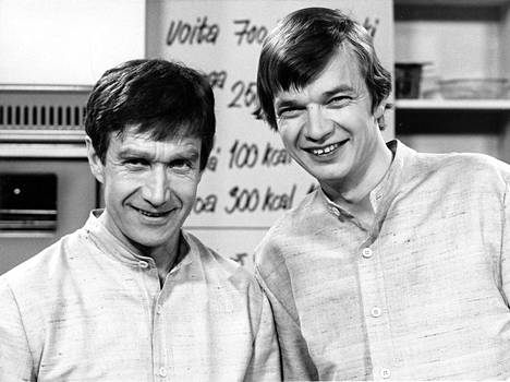 Veijo Vanamo ja Jaakko Kolmonen aloittivat televisiokokkeina 1970.