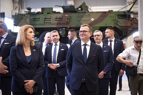Latvian Prime Minister Evika Siliņa and Prime Minister Petteri Orpo discussed the security situation and opened Patria's factory in Latvia on Friday.