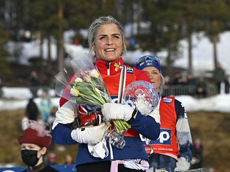 Therese Johaug voitti myös uransa viimeisen maailmancupin kilpailun viime viikonloppuna Ruotsin Falunissa.