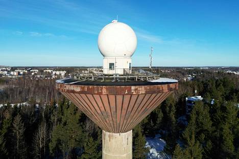 Kaivokselan vesitornin päällä on valkoinen sääpallo. Torni oli aiemmin Ilmatieteen laitoksen säätutka. 