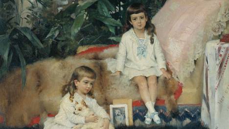 Edelfeltin maalaus Suuriruhtinaat Boris ja Kirill Vladimirovits lapsina (1881).