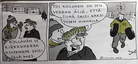 Ulla Kosonen kertoo laittavansa itsensä likoon piirtäessään sarjakuvia.