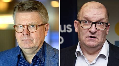 EK:n toimitusjohtaja Jyri Häkämies ja Teollisuusliiton puheenjohtaja Riku Aalto.