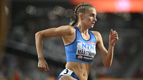 Eveliina Määttänen juoksi 800 metrillä Puolan Chorzówissa uuden ennätyksensä. Kuva on MM-kisoista viime elokuulta.