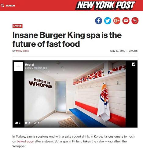 Onko tämä mahtavinta maailmassa?” – Alastomuus ja outo konsepti saivat  kansainvälisen median ällistelemään helsinkiläistä burgerisaunaa - Kaupunki  