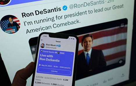 Floridan kuvernööri Ron DeSantis ilmoitti Twitterissä pyrkivänsä Yhdysvaltojen presidentiksi asettumalla ehdolle republikaanipuolueen esivaaleissa. 