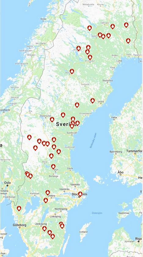 Ruotsi saattaa joutua katkaisemaan Suomen puolelta alkavan E4-tien  metsäpalojen savun takia – Ukkoskuurot ovat sytyttäneet uusia paloja -  Ulkomaat 