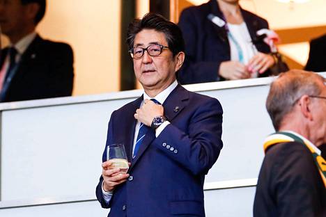 Japanin pääministeri Shinzo Abe kuvattuna Jokohamassa Japanissa 2. marraskuuta.