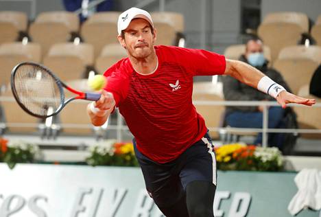 Andy Murray pelasi Ranskan avoimessa mestaruusturnauksessa Pariisissa syyskuussa.