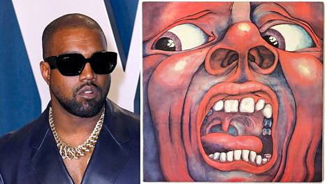 Rap-artisti Kanye West sämpläsi vuoden 2010 Power-kappaleella muun muassa King Crimson -yhtyettä. Oikealla In the Court of the Crimson King -levyn kansikuva.
