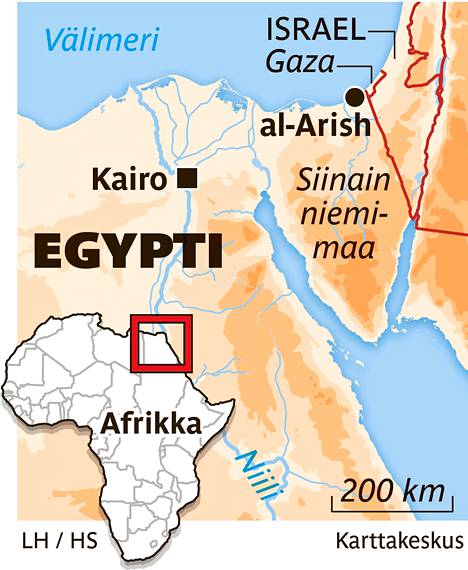 Egypti vahvistaa joukkojaan Pohjois-Siinailla - Ulkomaat 