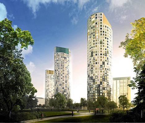 Suomen uudet tornitalot rikkovat korkeusennätyksiä – nykyiset tornit jäävät  alle sadan metrin - Kaupunki 