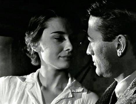 Loma Roomassa -elokuvassa Audrey Hepburnin kanssa 1953.