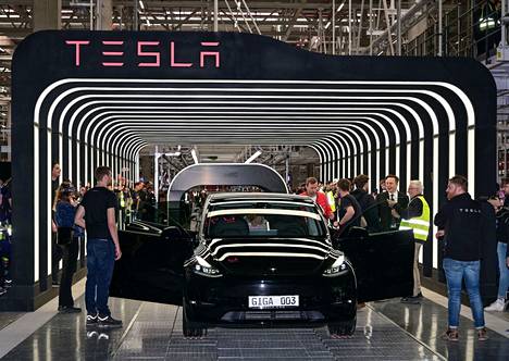 Tesla järjesti Berliinin tehtaan avajaiset keväällä 2022. 