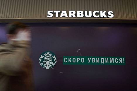 Starbucks jättää Venäjän 15 vuoden jälkeen. Kuva Pietarin keskustasta 23. toukokuuta.