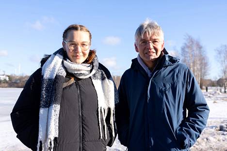 German Christoph Spengel took his daughter Marlene on a business trip to Helsinki.  