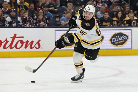 Erik Haula teki viime kaudella Boton Bruinsissa 44 tehopistettä 78 ottelussa.