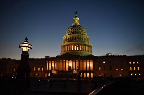 Yhdysvaltain kongressin rakennus Washingtonissa 26. lokakuuta 2020. Rakennuksessa kokoontuu niin senaatti kuin edustajainhuone.