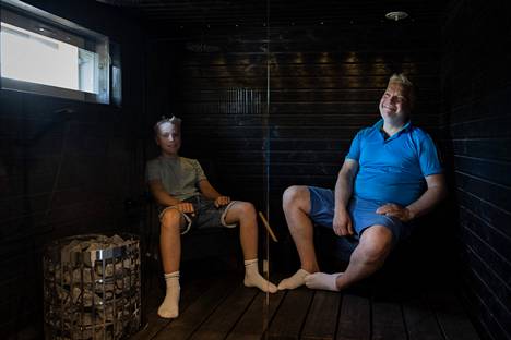 Albin Hellner and Ken Ryynänen wanted chairs on top of the sauna benches and decided to make them themselves.  