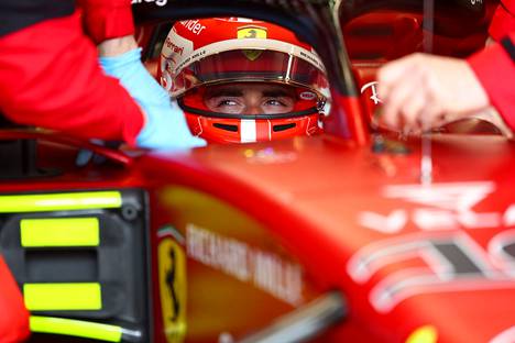 Ferrarin Charles Leclerc oli kuudes sunnuntaina ajetussa Imolan kisassa. 