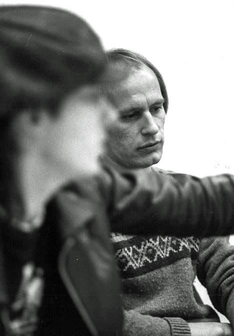 Muusikko Antti Hytti (oik.) kuvattuna vuonna 1982. 