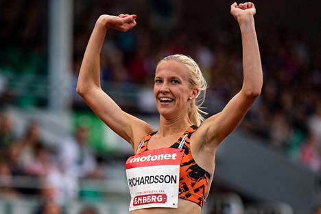 Camilla Richardsson voitti sunnuntaina maastojuoksun naisten 10 kilometrin SM-kultaa. Kuva vuodelta 2018.