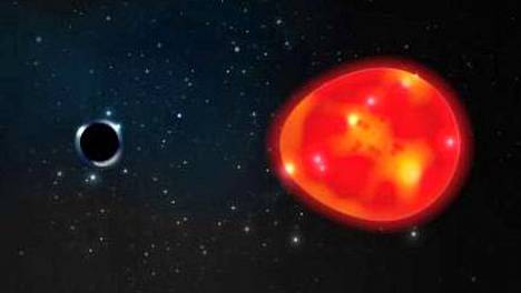 Tähtitiede | Jokin venyttää jättiläis­tähteä soikeaksi Yksisarvisen tähdistössä – tutkijoiden mukaan kyseessä on erikoinen, pieni musta aukko