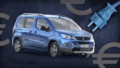 Varjorannan perhe valitsi Peugeot e-Rifter -mallin, jonka hankintahinta jäi alle 50 000 euron.