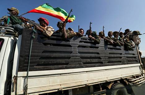 Amharan alueen sotilaita oli matkalla taistelemaan hallituksen joukoissa TPLF:n joukkoja vastaan Sanjassa lähelle Tigrayn osavaltiota alkuviikosta.