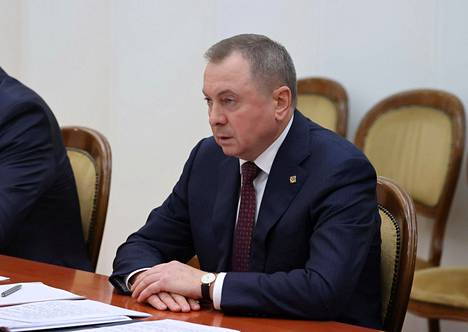 Ulkoministeri Vladimir Makei kuvattuna Minskissä syyskuussa.