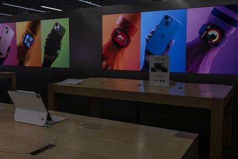 M-video-myymälä Moskovassa tyhjeni Applen tuotteista maaliskuun alussa 2022.