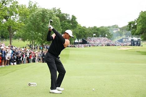 Tiger Woods pelaa PGA-mestaruuskilpailussa.