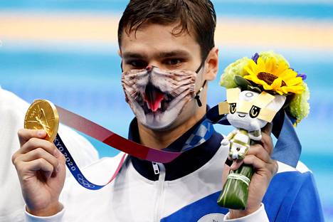 Jevgeni Rylov voitti kaksi olympiakultaa viime kesänä Tokiossa.