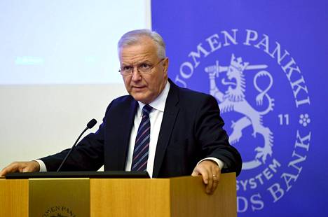 Suomen Pankin pääjohtaja Olli Rehn.