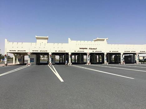 Abu Samran raja-asema Qatarissa heinäkuussa 2017.