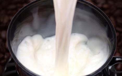 Small bubbles may form in the milk. 
