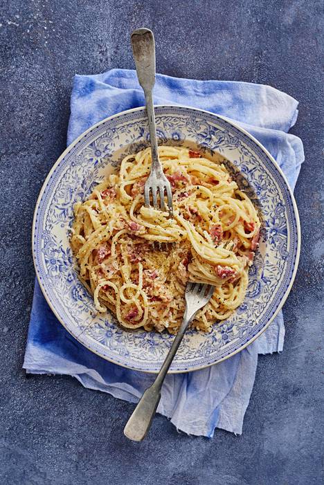 Klassinen pasta carbonara - Reseptit 