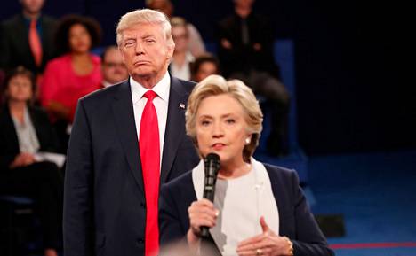Democrat Hillary Clinton and Republican Donald Trump faced off in a presidential debate in St. Louis, Missouri in the fall of 2016.