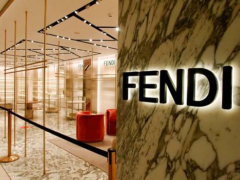 Kansainväliset merkkiliikkeet lähtivät Venäjältä sodan alettua. Fendin liike Moskovan ostoskeskus Tsumissa.