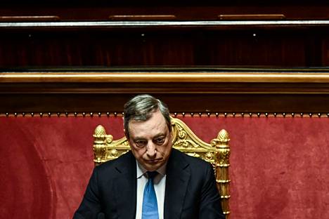 Mario Draghi Italian senaatissa kesäkuussa.