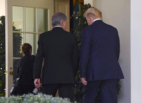 Presidentti Sauli Niinistö ja presidentti Donald Trump keskustelivat keskiviikkona Valkoisessa talossa Washingtonissa.