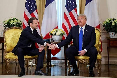 Ranskan presidentti Emmanuel Macron tapasi Yhdysvaltain presidentin Donald Trumpin Nato-kokouksessa Lontoossa tiistaina.