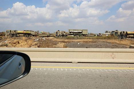 Israeli forces near the Gaza border.