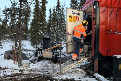 Kanadalainen Rupert Recources Finland kairasi malminäytteitä Heinälamminvuoman malminetsintäalueella lokakuussa 2020.