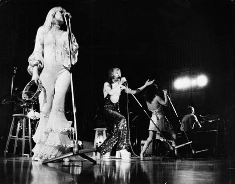 Abba esiintyi Helsingissä Finlandia-talossa tammikuussa 1975.